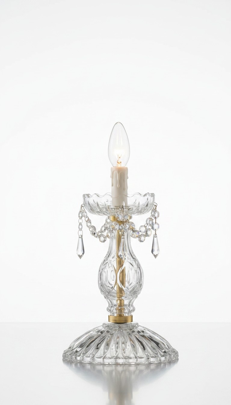 Klassische Stehlampe Tischlampe Kerzenleuchter Kronleuchter Antik Stil