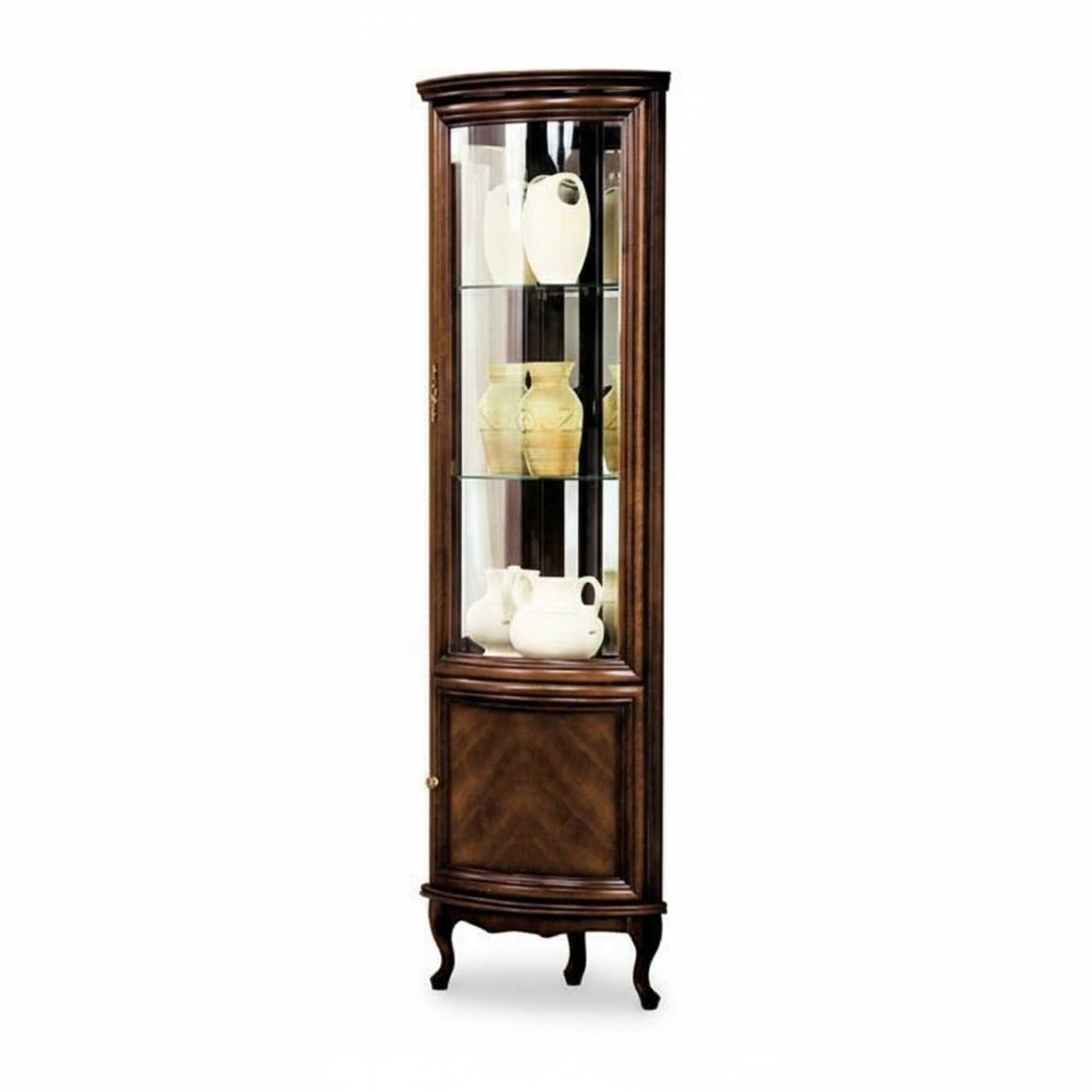 Klassische Vitrine Schrank Italienische Möbel Vitrinenschrank Vitrinen Neu W-WN