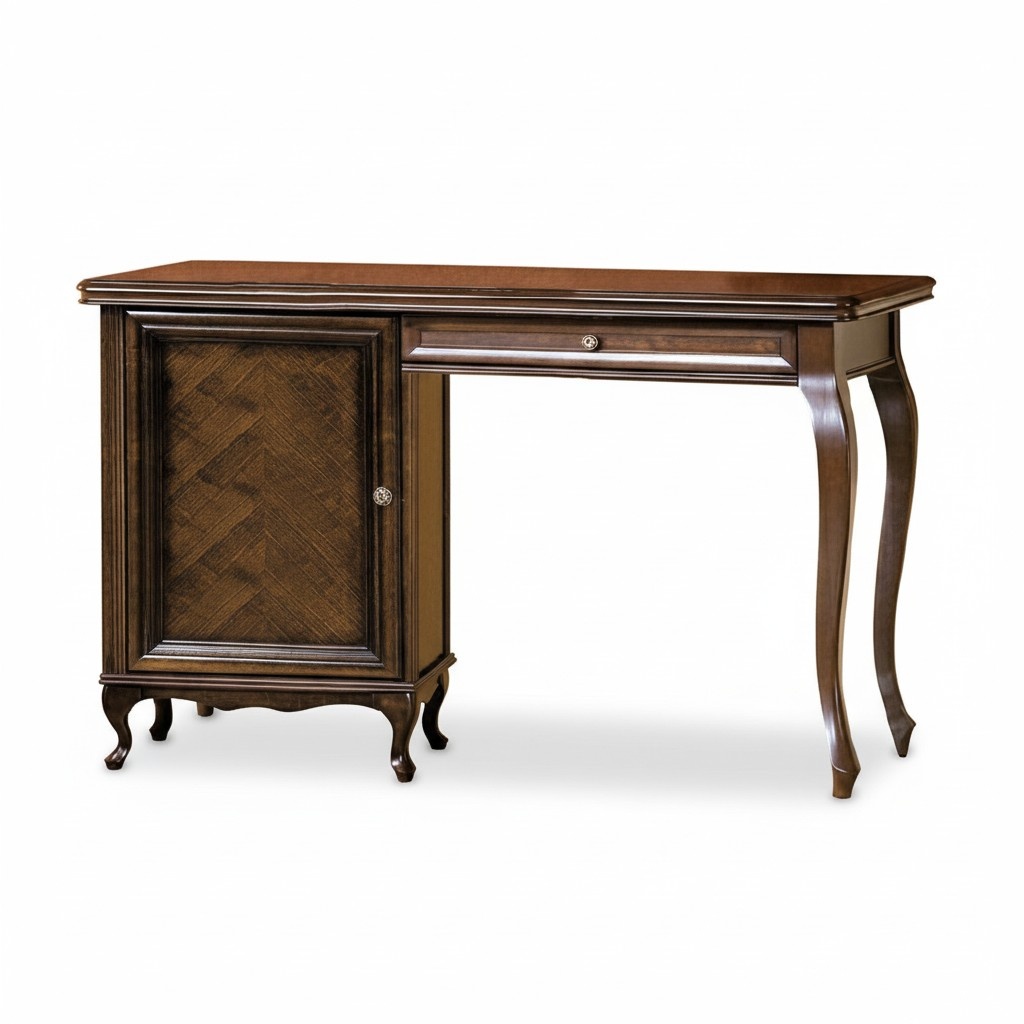 Klassischer Bürotisch Tisch Sekretär Holztisch Klassisch Antik Style Office Neu