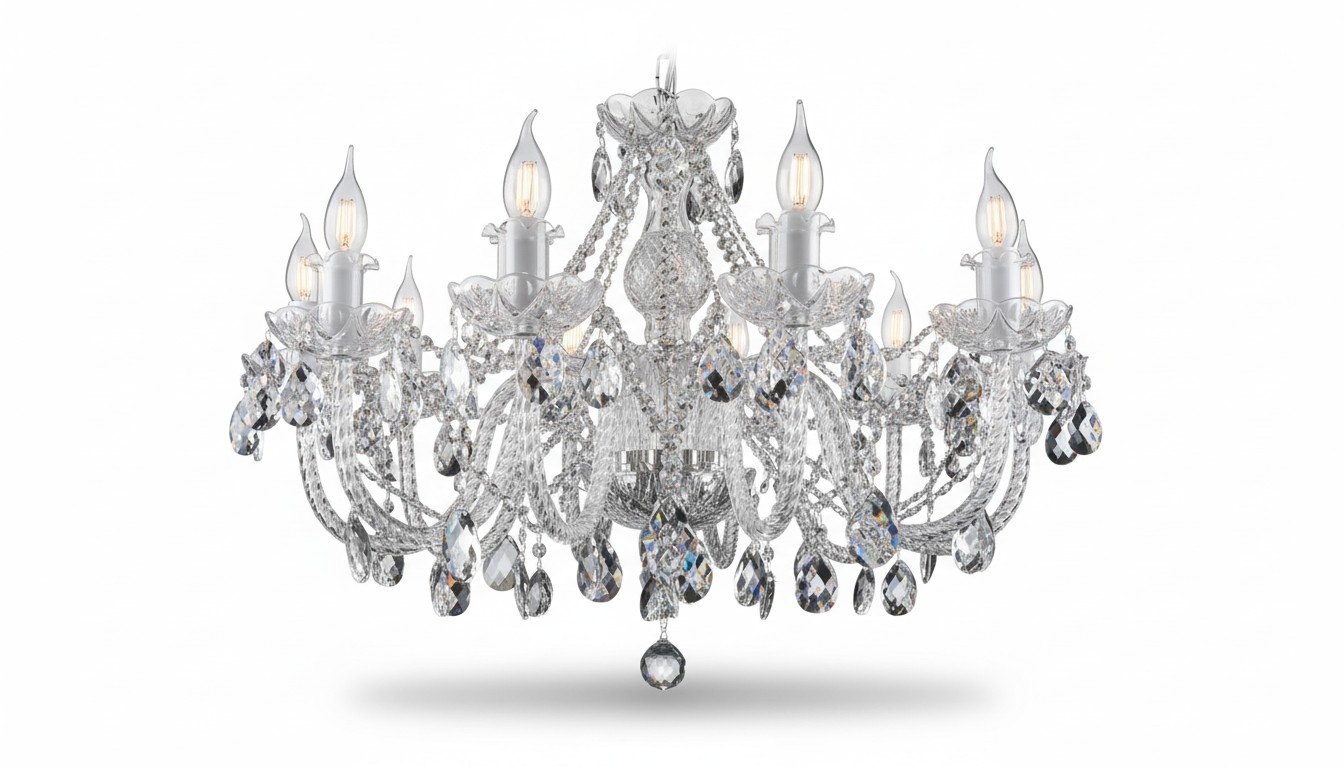 Klassischer Decken Kronleuchter Leuchte Lampe Beleuchtung Kristall