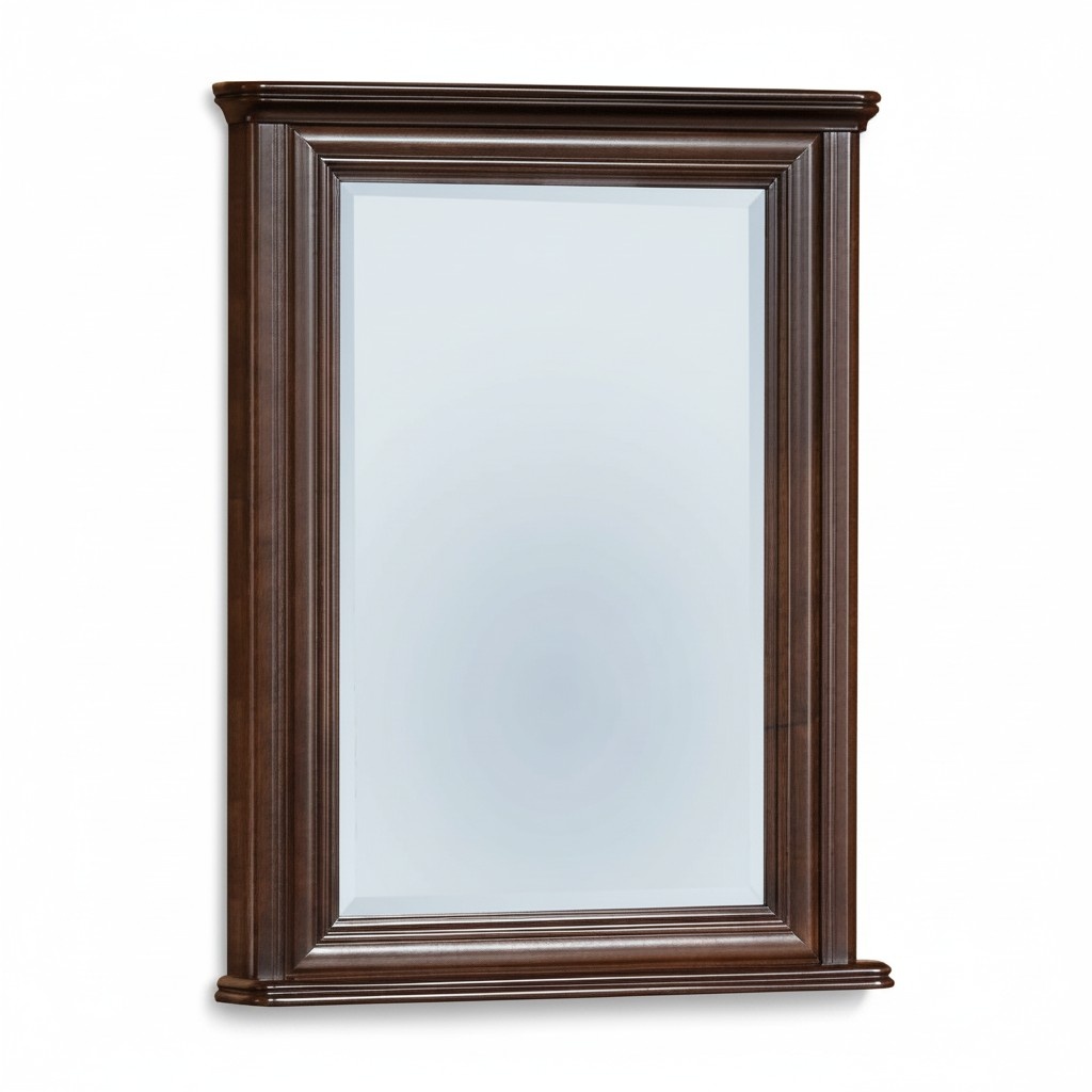 Klassischer Designer Echten Holz Rahmen XXL Spiegel 107x71 Spiegel - Model W-L3