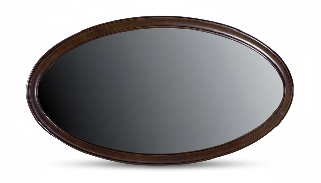 Klassischer Designer Spiegel Wandspiegel Rundspiegel - Model V-Ellipse
