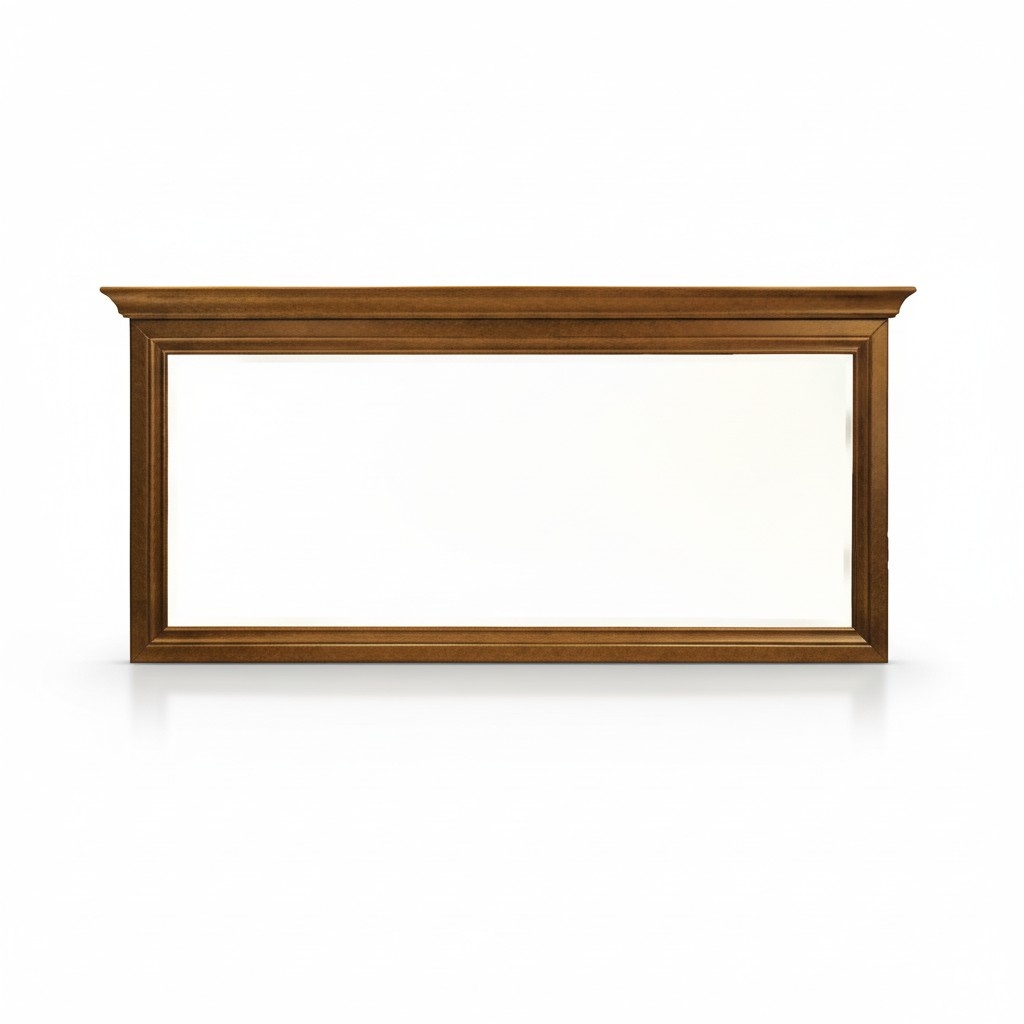 Klassischer Großer Spiegel Wandspiegel Echt Holz Rahmen Hängespiegel Model N-L1