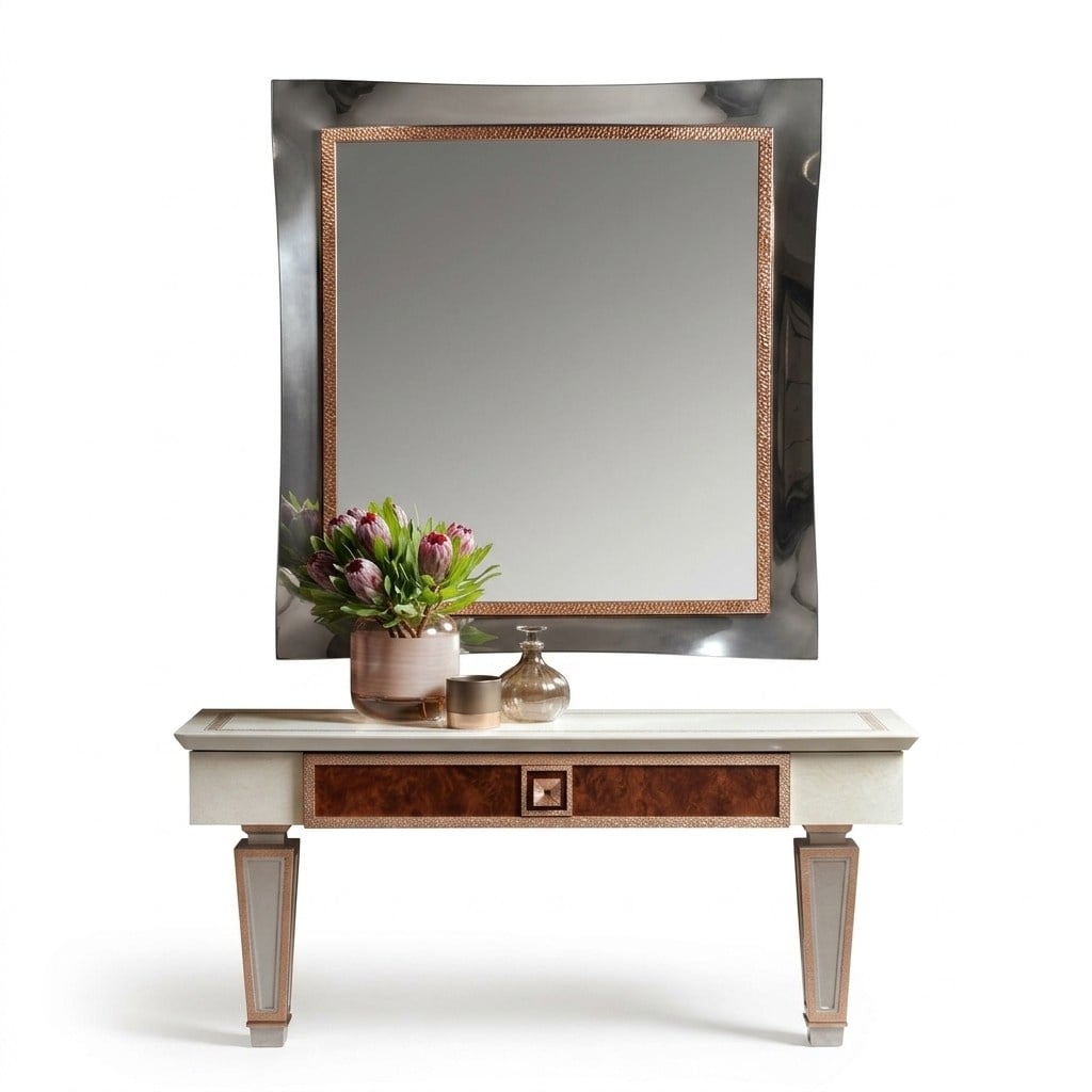 Klassischer Großer Spiegel Wandspiegel Hängespiegel Holzrahmen Garderobe Neu