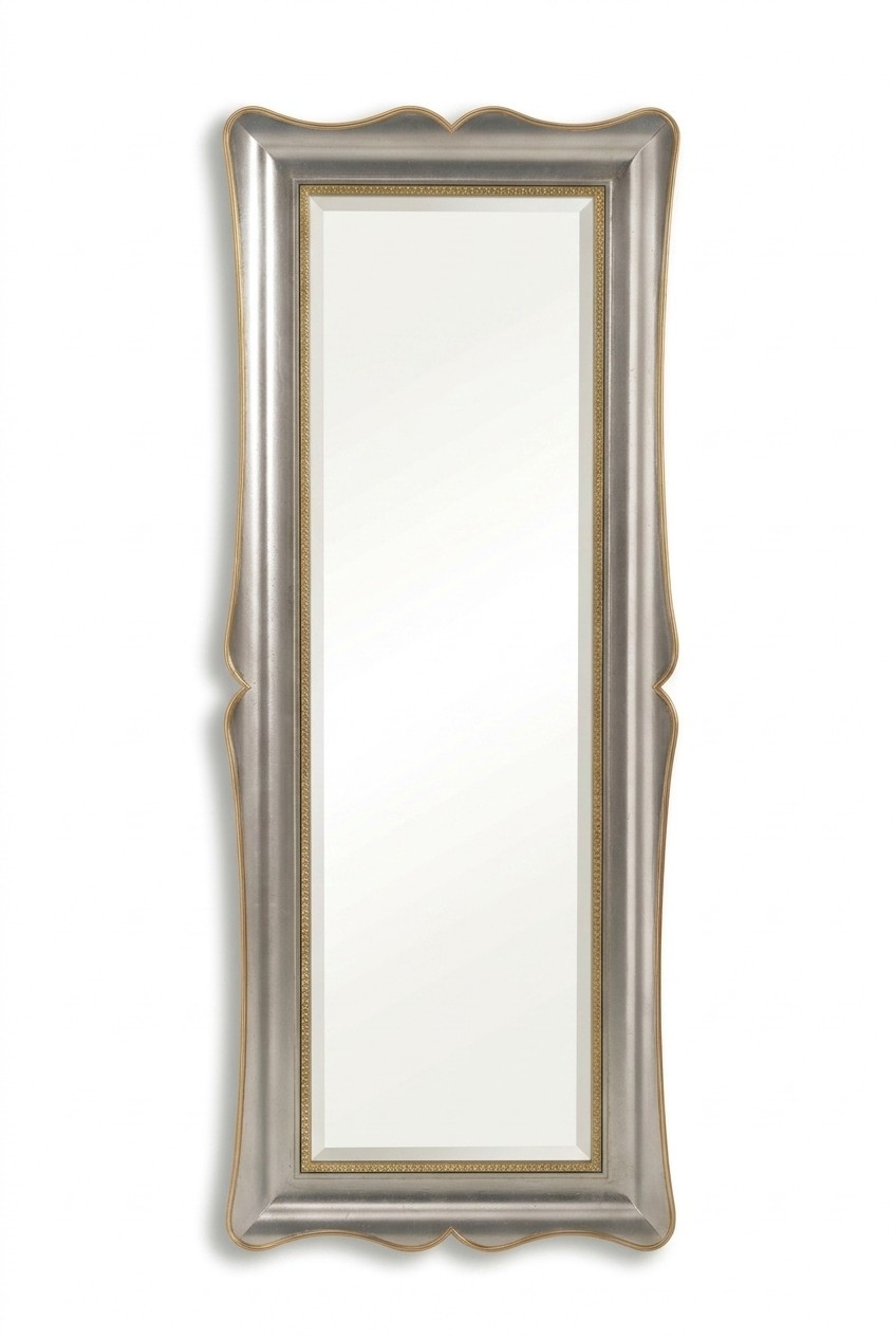 Klassischer Wandspiegel Holzrahmen Spiegel Möbel Neu 95x185 Glas Design Rahmen