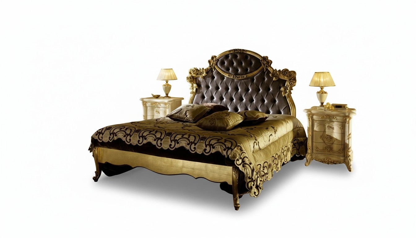 Klassisches Bett Luxus Betten Chesterfield Schlafzimmer Hotel Barock