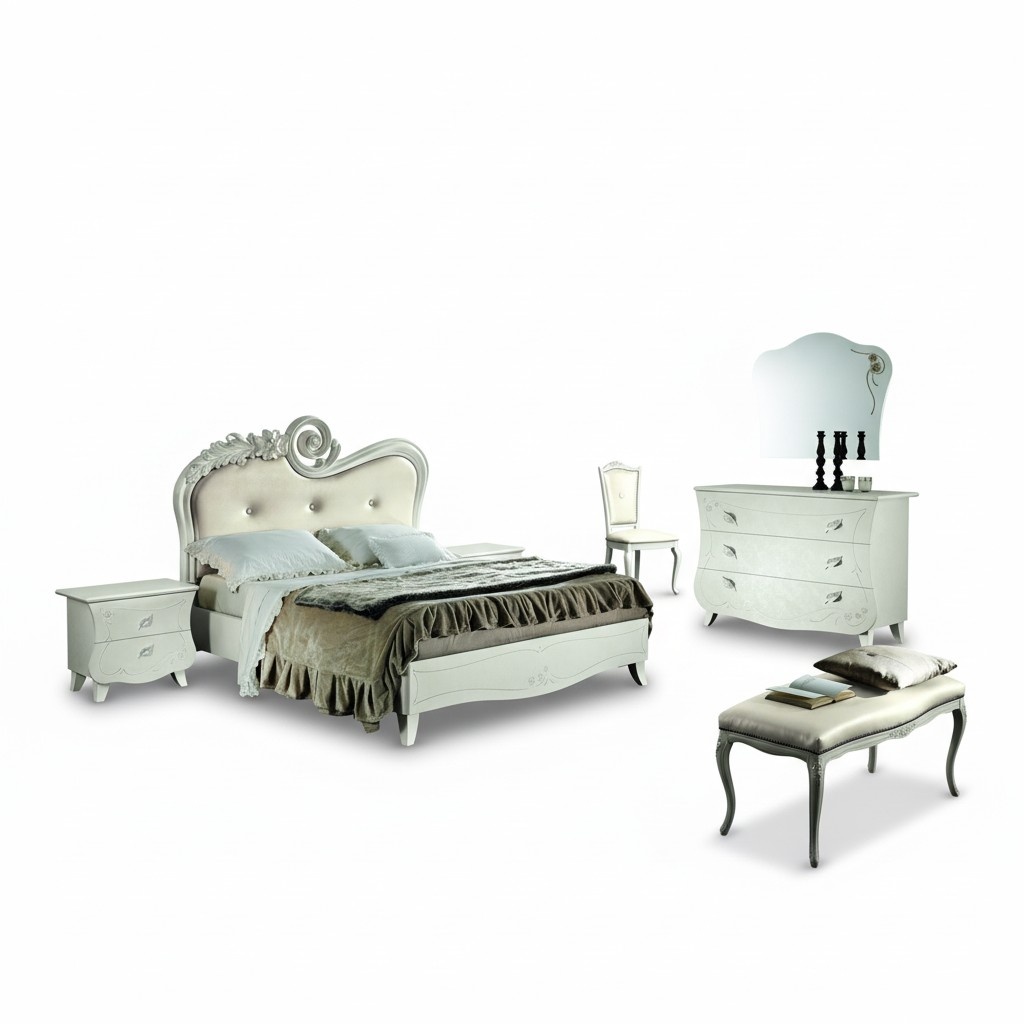 Klassisches Bett Luxus Betten Chesterfield Möbel Schlafzimmer Barock