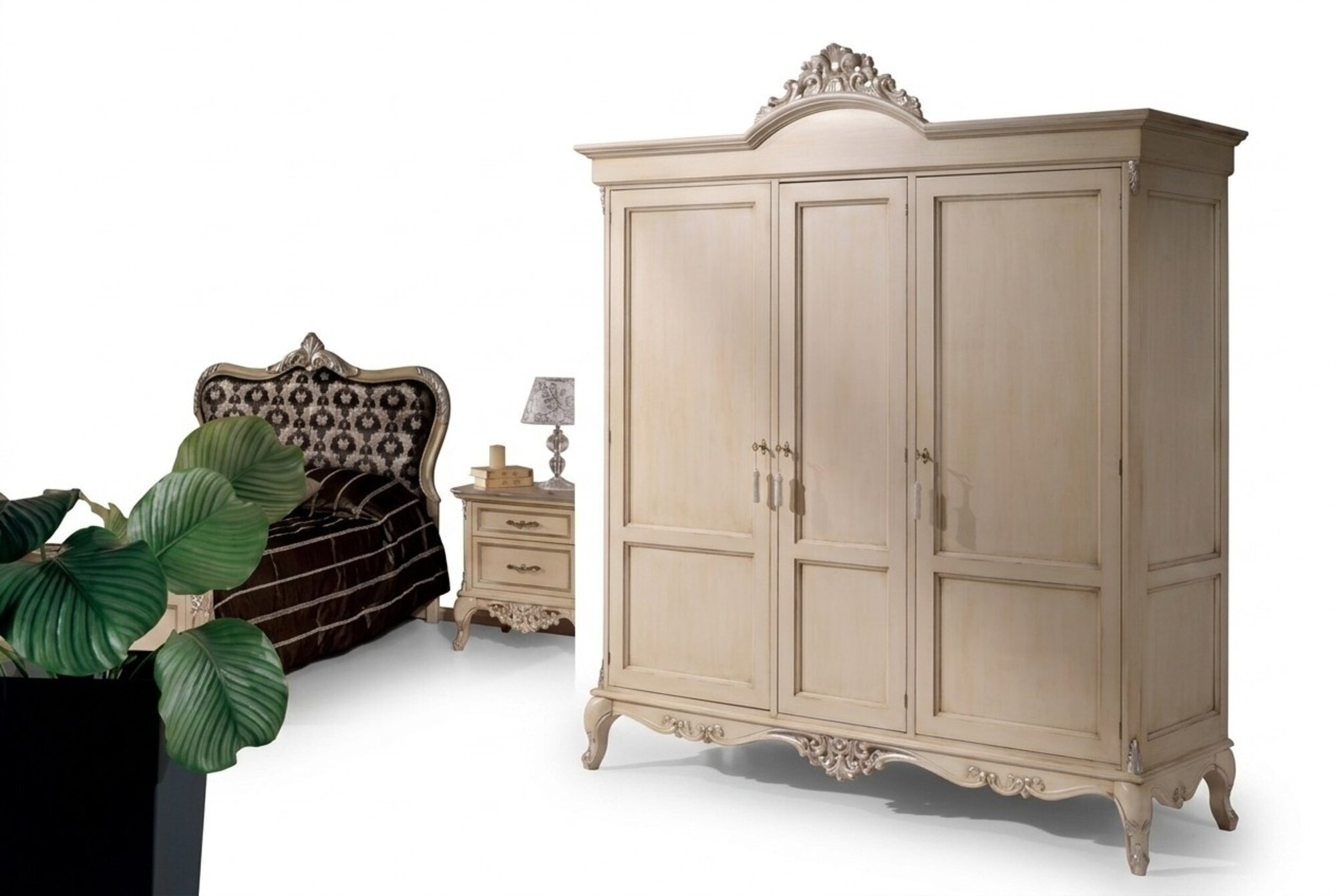 Kleiderschrank Design Luxus Schrank Schlafzimmer Luxus Möbel Beige Neu