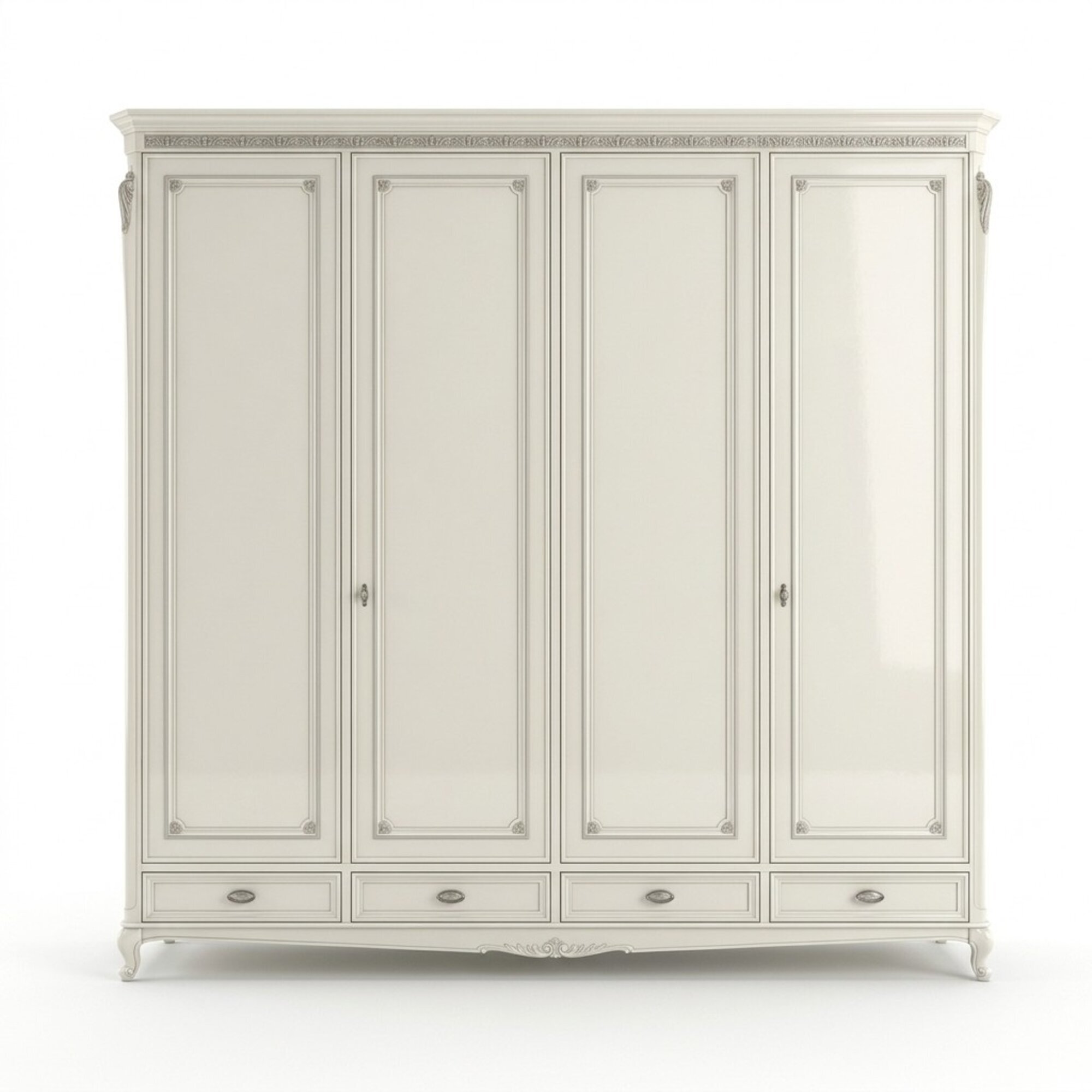 Kleiderschrank Design Möbel Holz Luxus Schlafzimmer Weiß Schränke Neu