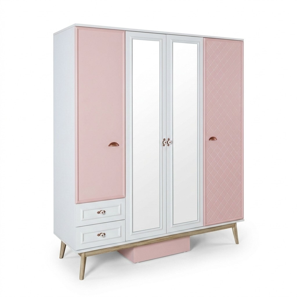 Kleiderschrank | Holzkleiderschrank | Weiß