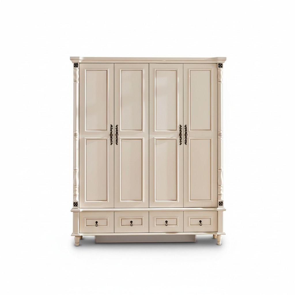 Kleiderschrank Schrank Barock Stil Holz Möbel Klassische Schlafzimmer Schränke