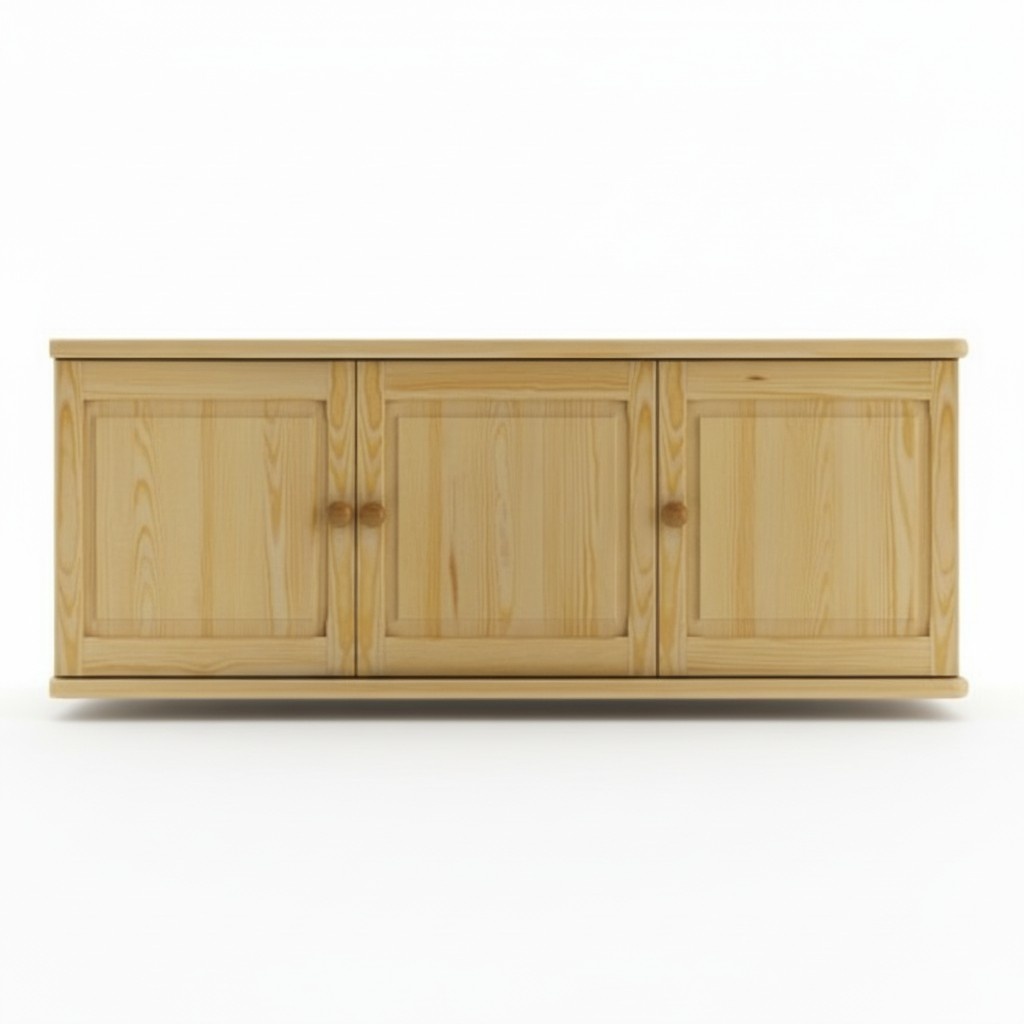 Handgefertigter Holzaufsatzschrank aus Vollholz