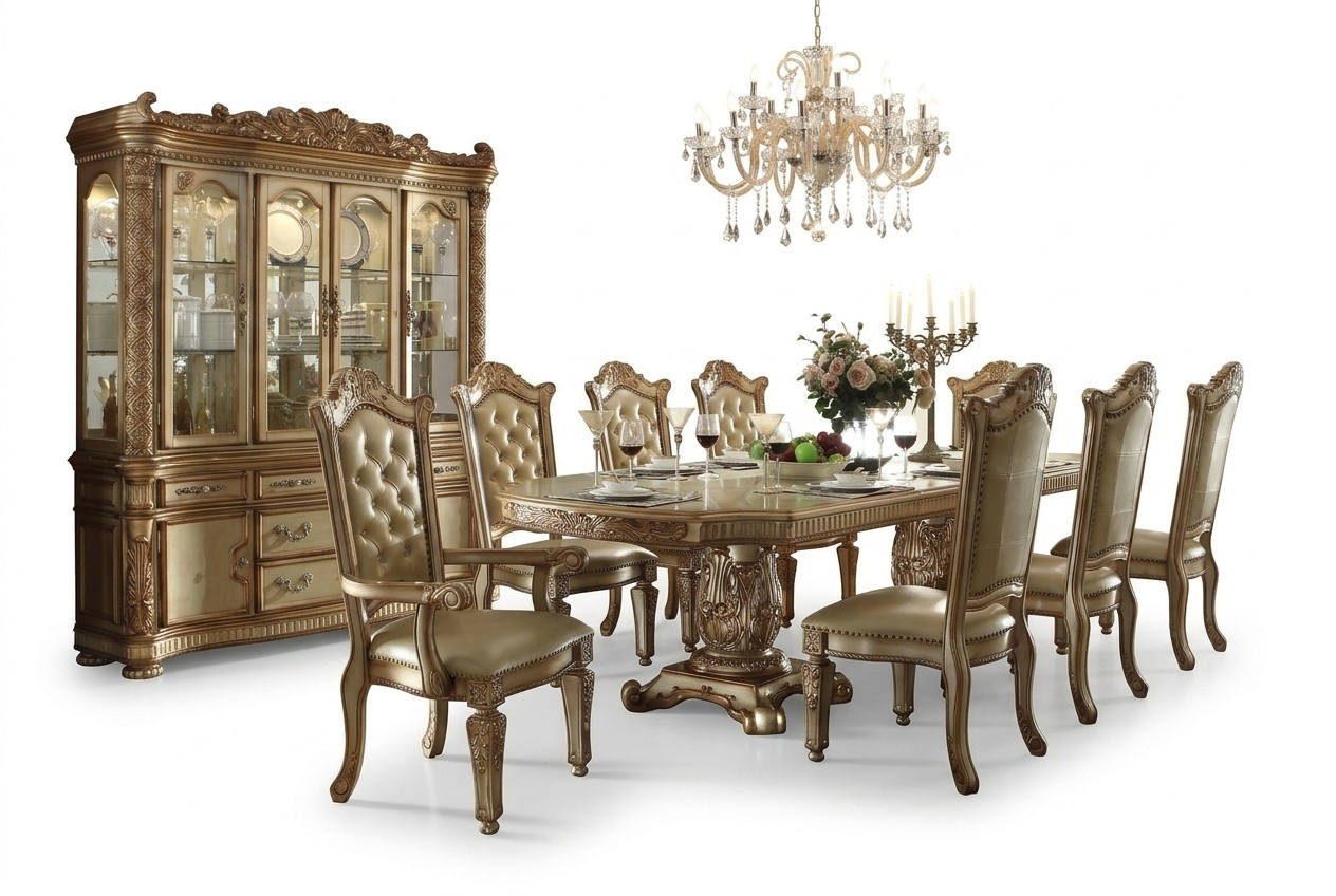 Königlicher Esstisch Tisch Holz Tische Rokoko Barock Esszimmer Antik Stil
