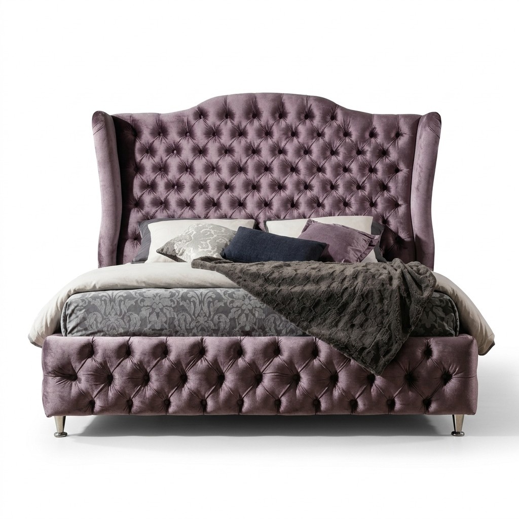 Königliches Chesterfield Bett Doppel Betten Schlafzimmer Möbel 180x200cm