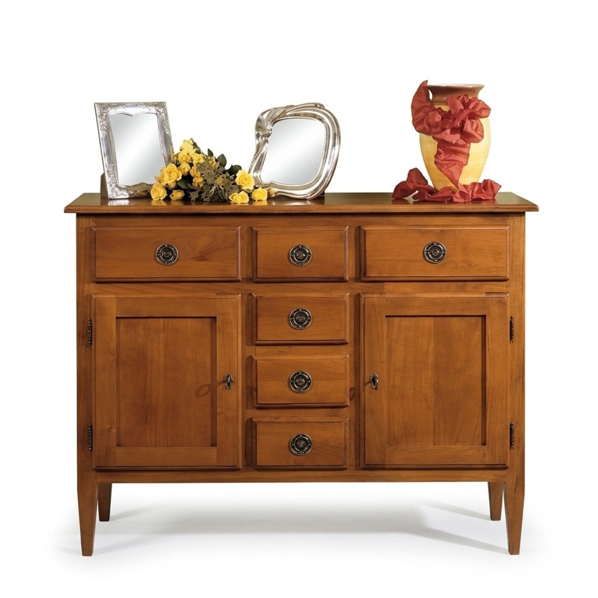 Kommode Anrichte Deko Sideboards Braun Schrank Kommoden Möbel Massiv Holz