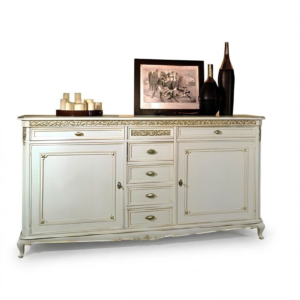 Kommode Anrichte Sideboard Braun Massiv Sideboards Holz Möbel Schrank Kommoden