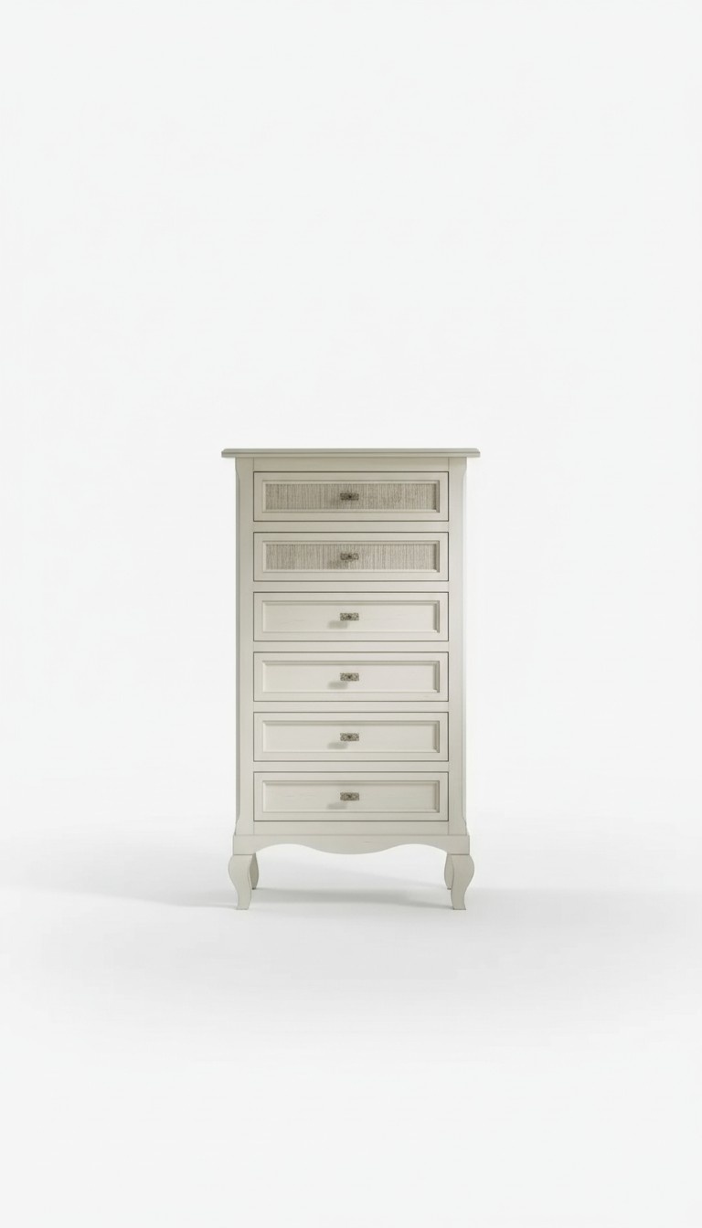 Kommode Holz Italienische Stil Möbel Luxus Weiß Kommoden Sideboard Neu