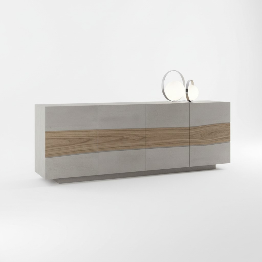 Luxuriöse moderne graue Kommode