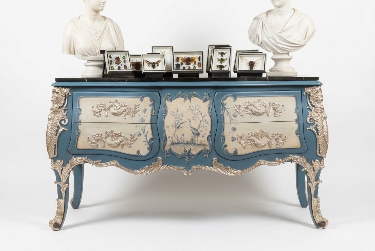 Kommode Sideboard Holz Schrank Anrichte Italienische design luxus Möbel Echtholz