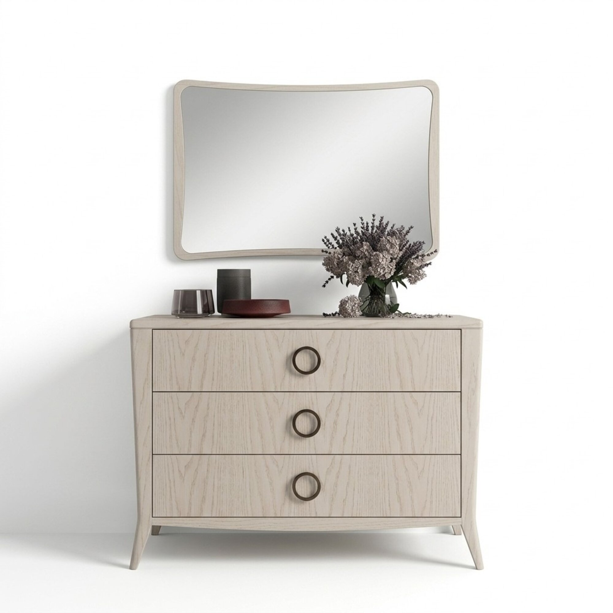 Kommode Spiegel Schlafzimmer Holz modernes Design luxuriös neu