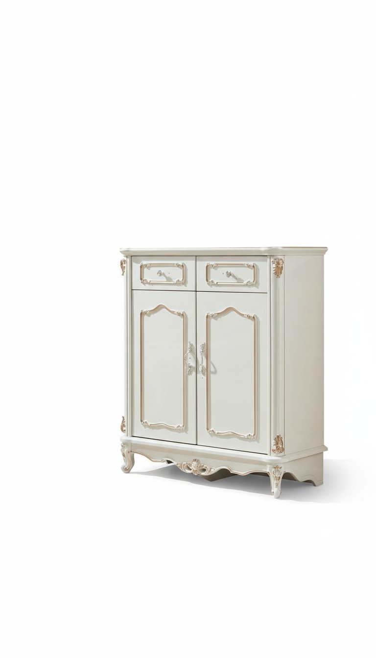 Kommode Weiß Schlafzimmer Elegantes Design Klassische Kommode Luxus Holz