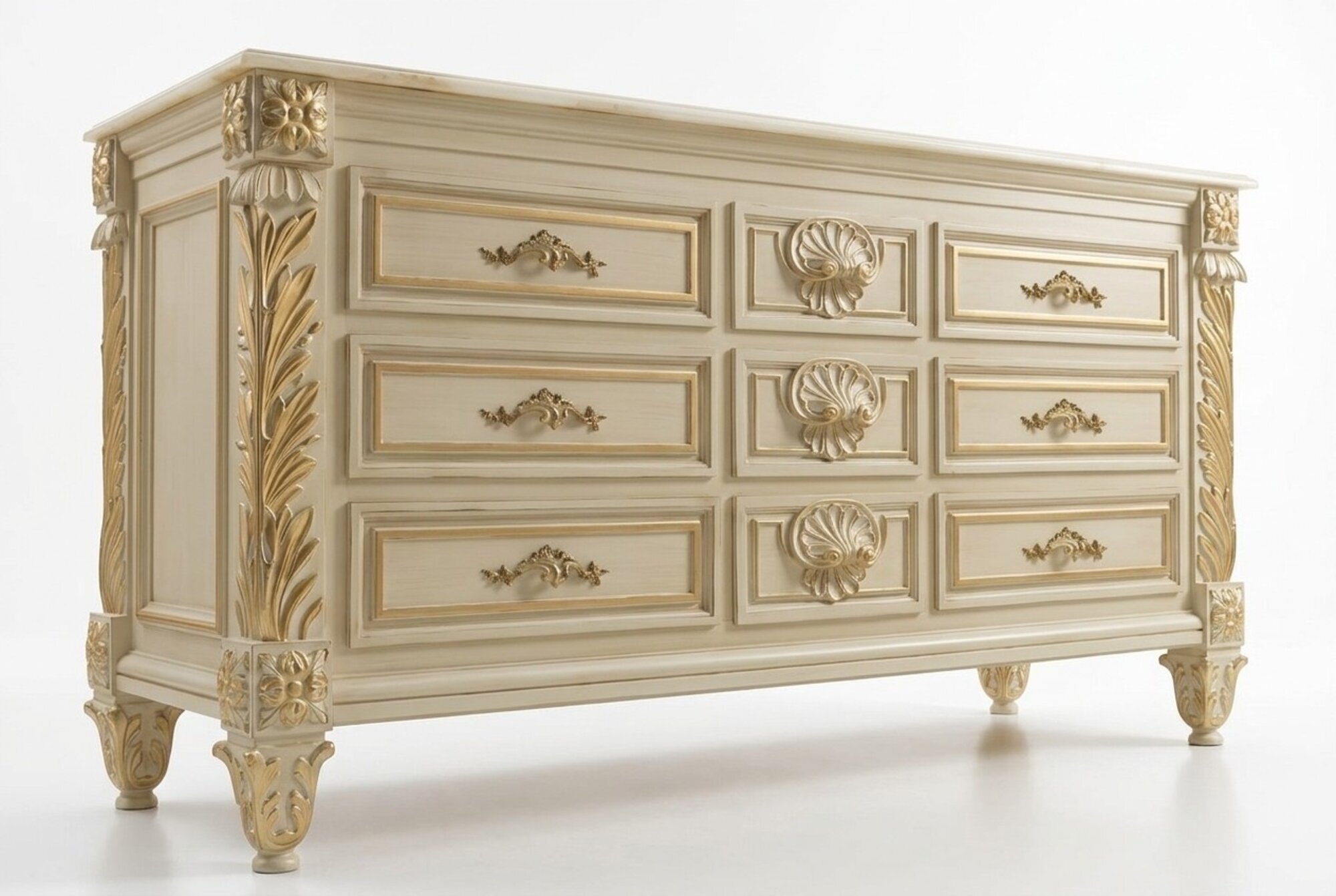 Kommode Wohnzimmer Schubladen Holz Kommoden Schrank Sideboard Schränke Massiv