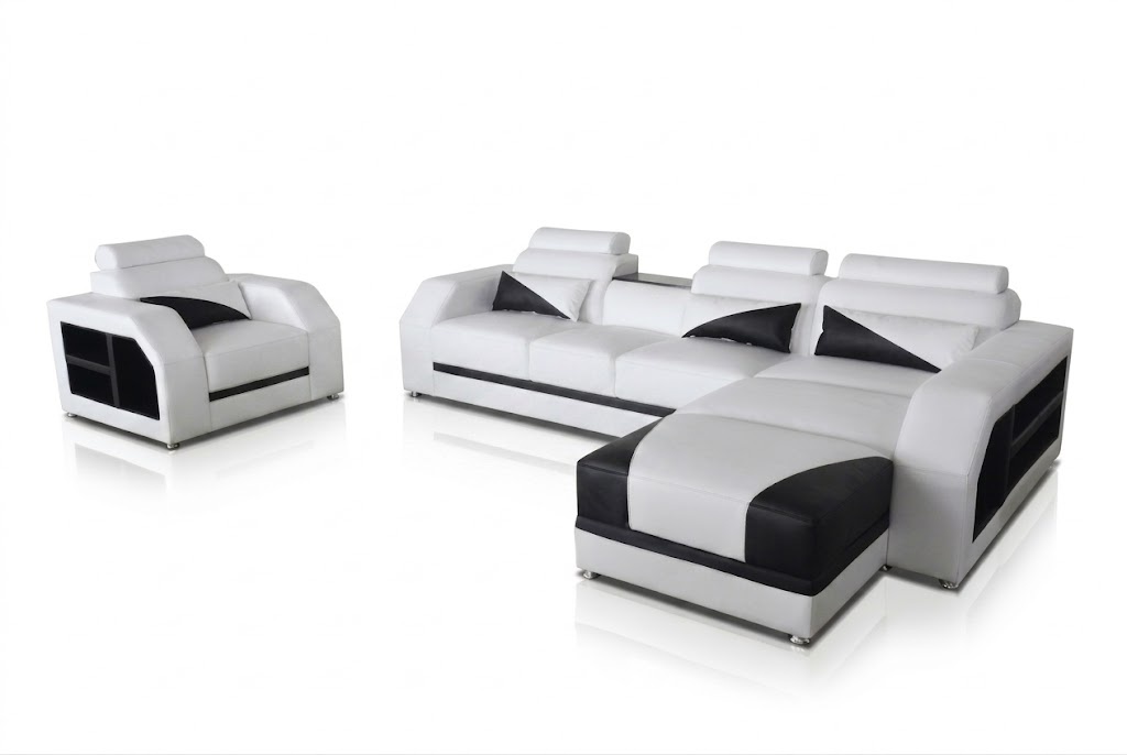Komplett Garnitur 3tlg. Sitz Eckcouch Sofa Modern Polster Couch Eckgarnitur USB