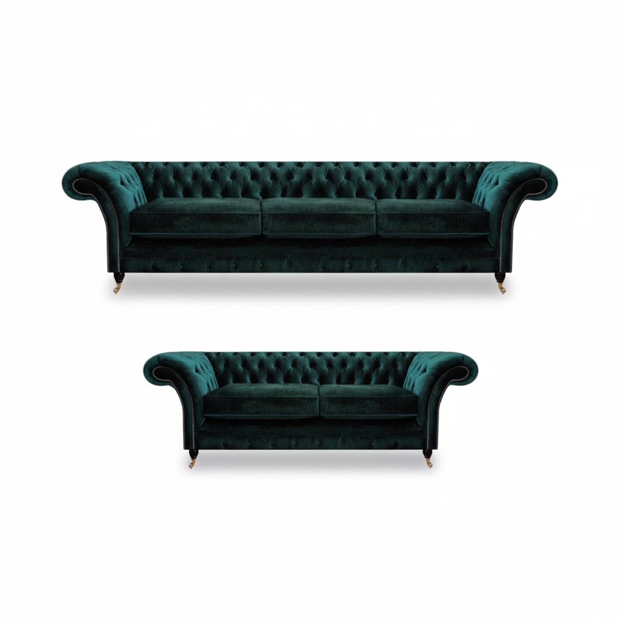 Komplett Möbel Wohnzimmer Sofas 3+2 Sofagarnitur Couchen Chesterfield