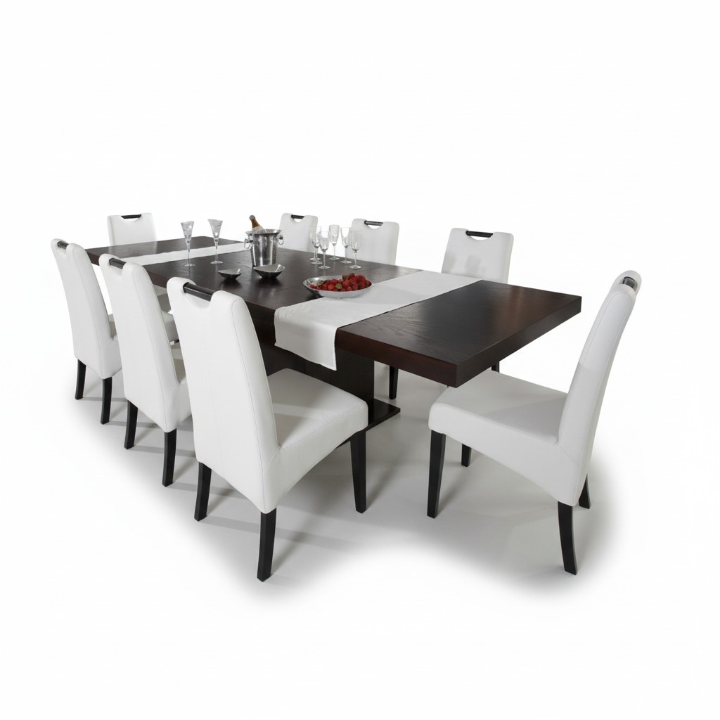 Komplett Set Esstisch + 4 Stühle Esszimmer Set Ess Gruppe Holz Tisch