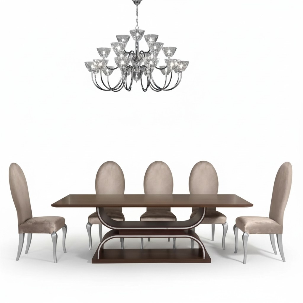 Komplett Set Esstisch 6x Stühle Esszimmer Set Ess Gruppe Holz Tisch 7tlg