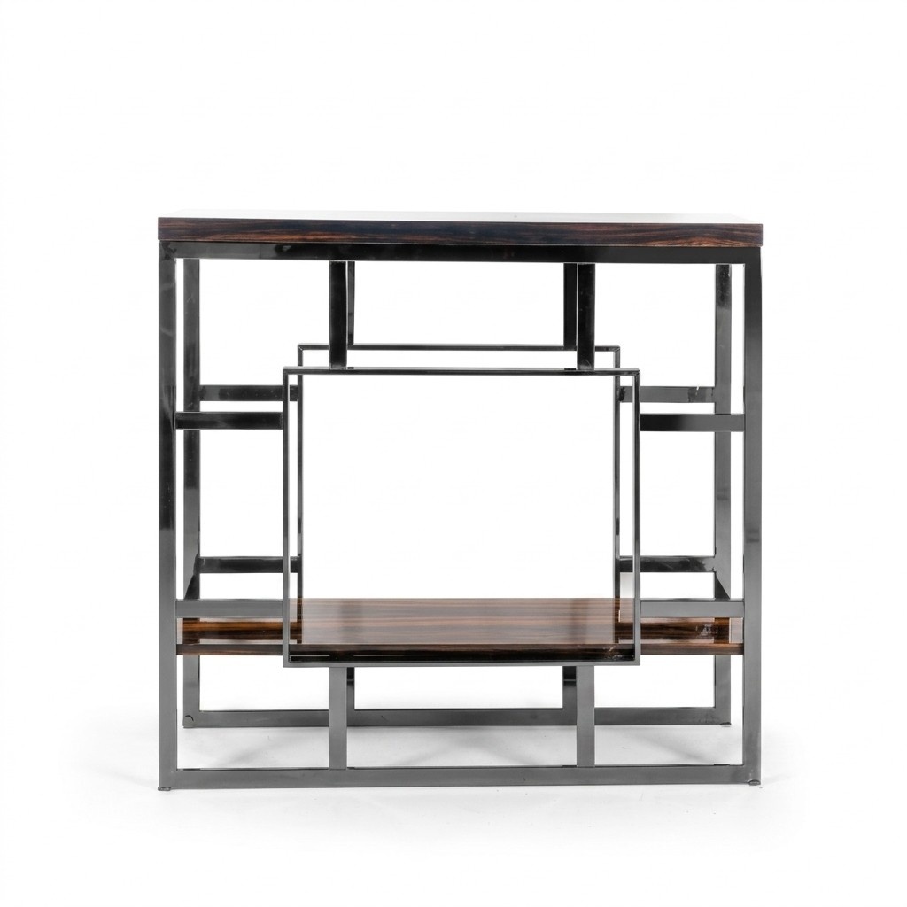 Konsolentisch Holz Tisch Edelstahl Konsole Luxus Wohnzimmer Design