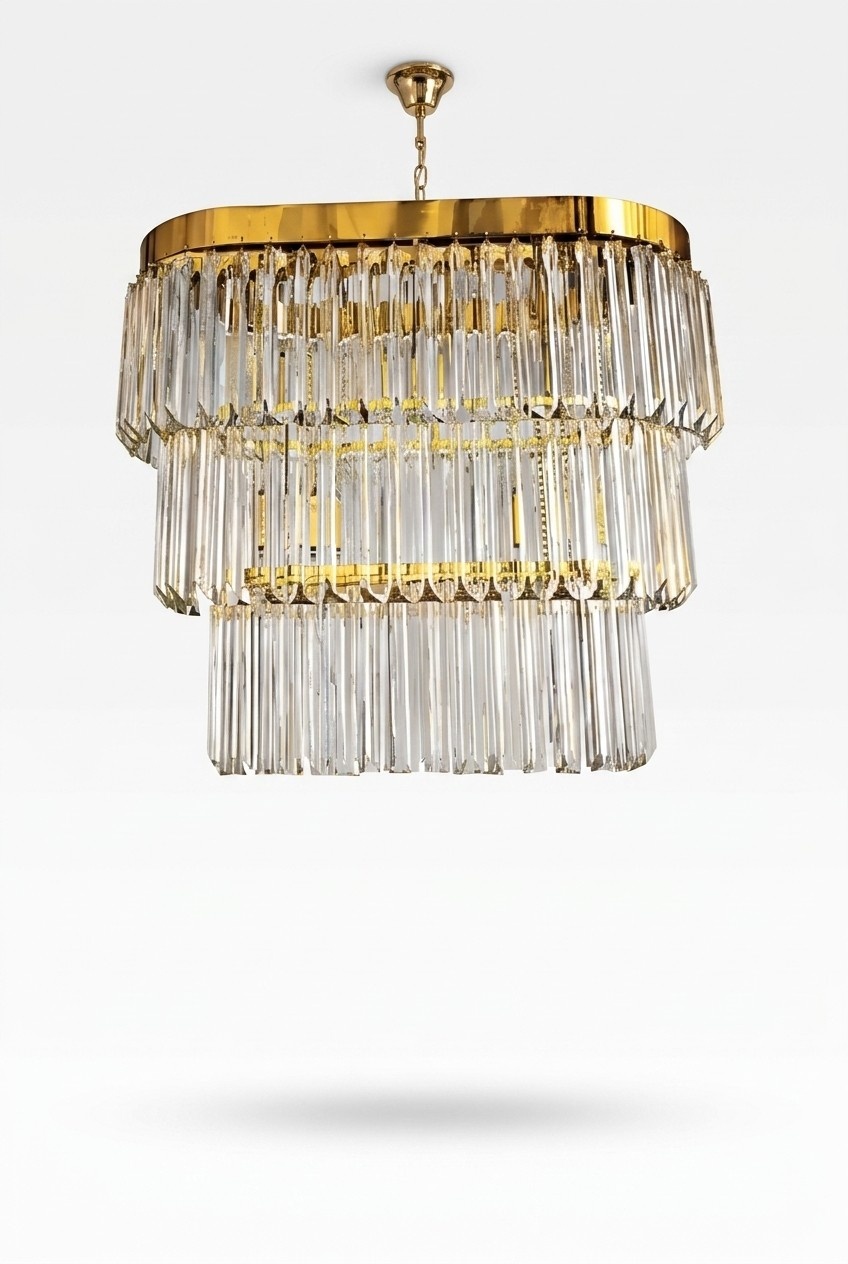 Kronleuchter Brass Decken Leuchten Wohnzimmer Design Luxus Modern