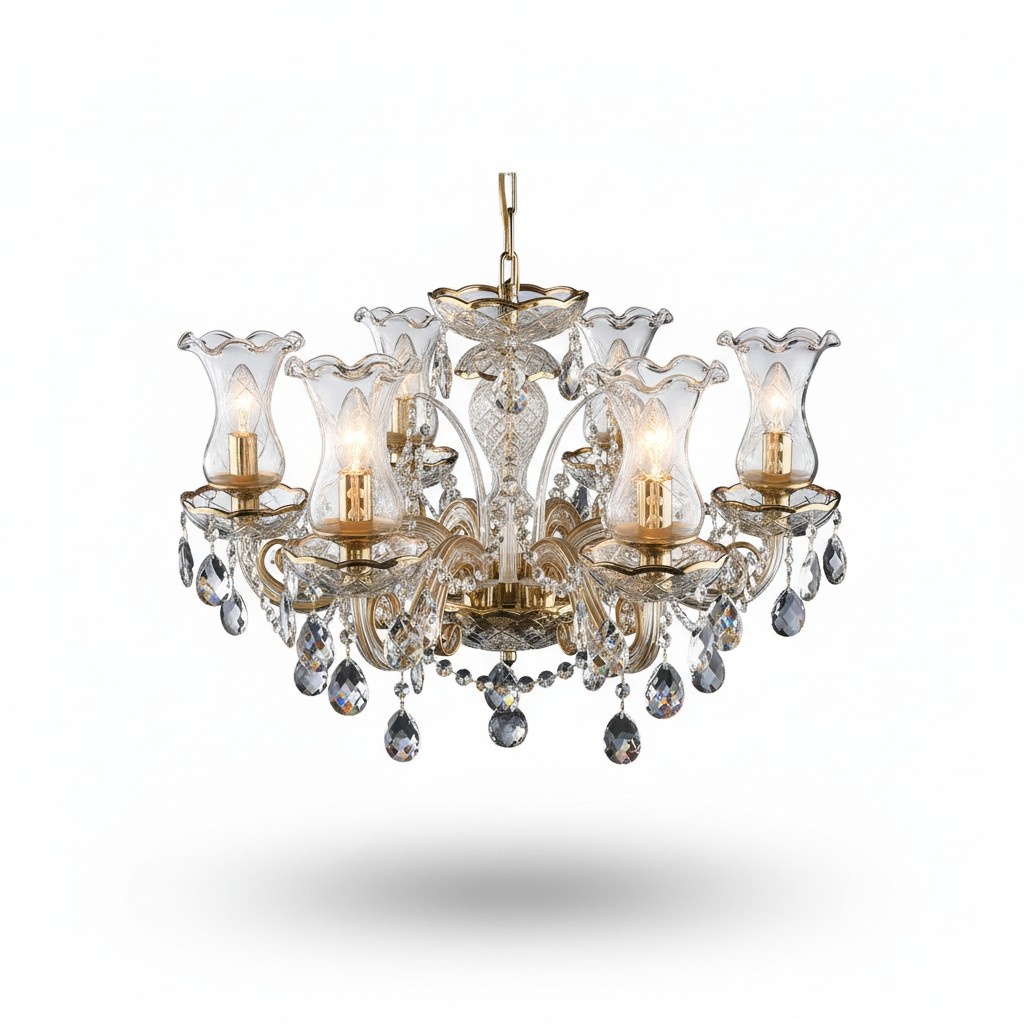 Kronleuchter Leuchte Lampe Luster Kristall Lampen Deckenleuchte