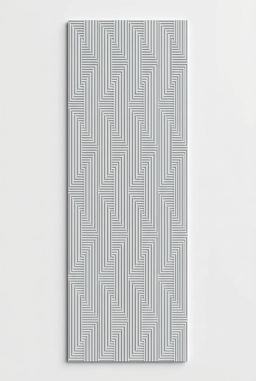 Kunstfaserteppich Teppich Geometrisches Muster Kurz Flor Unifarben Beige