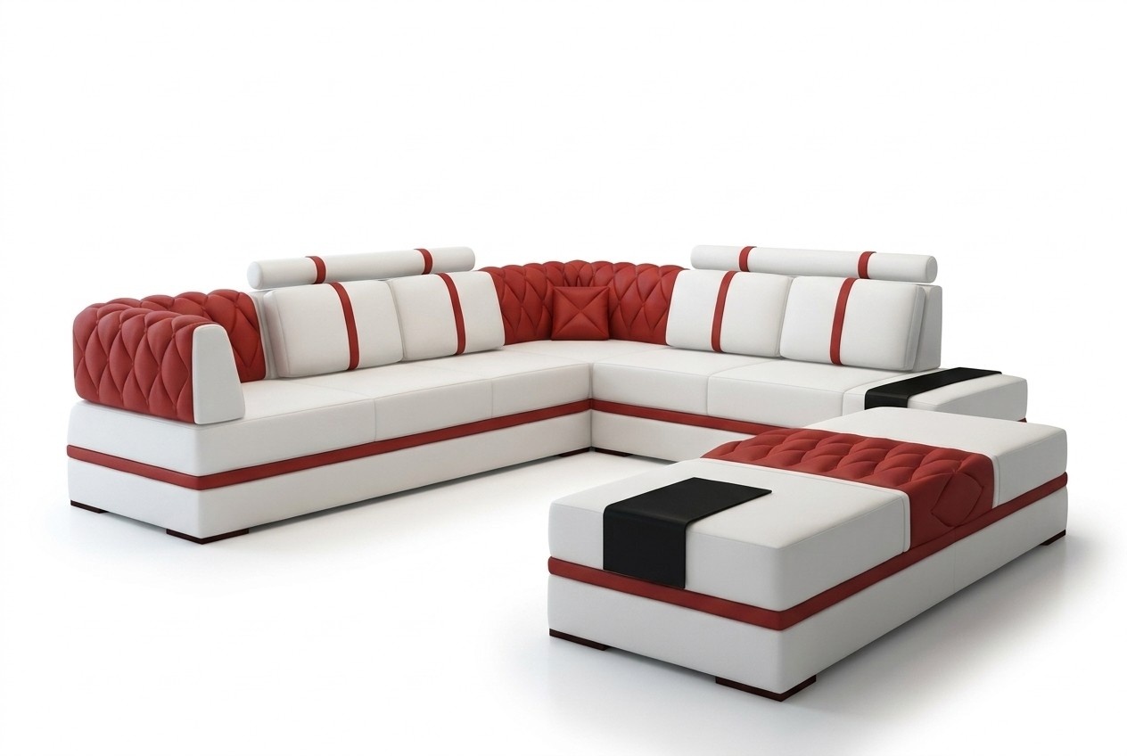 L Form xxl Designer Wohnlandschaft Polster Ecksofa Eck Garnitur Sofa Couch Ecke