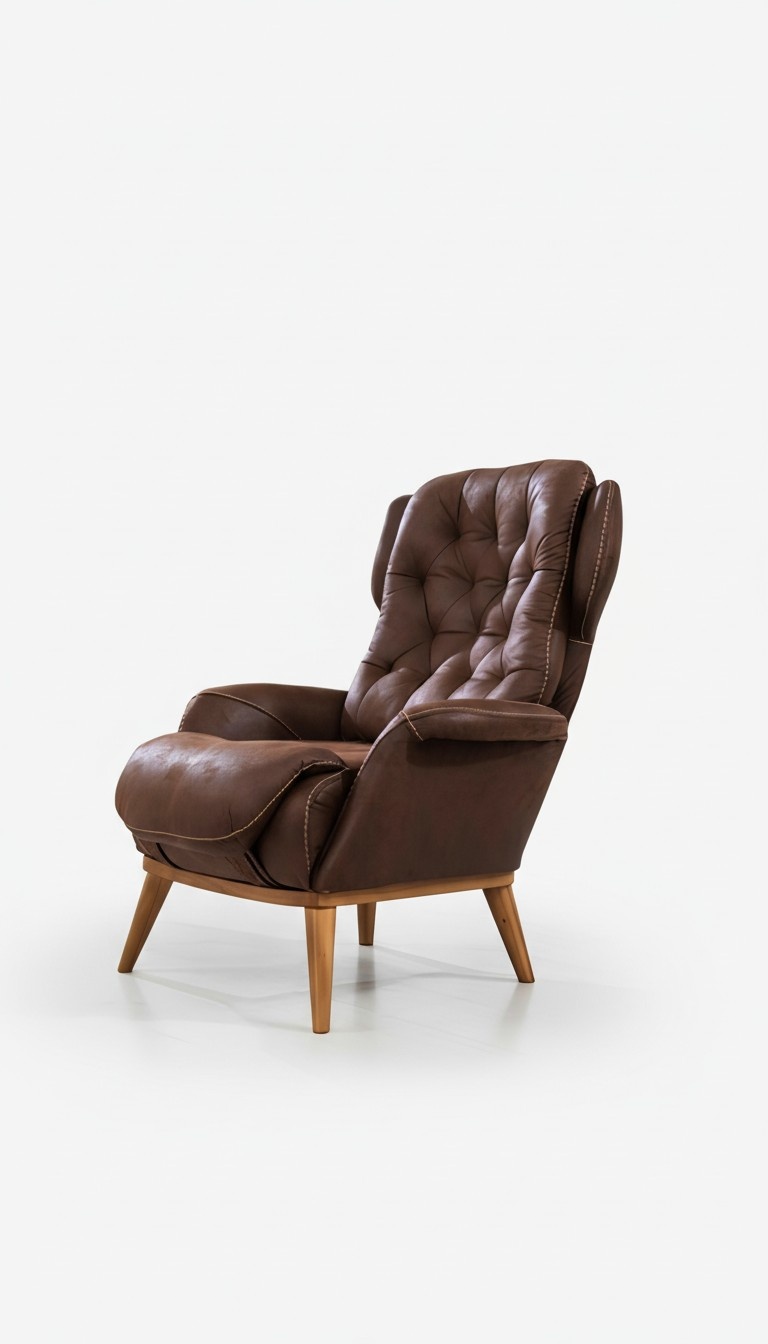 Brauner Chesterfield-Sessel