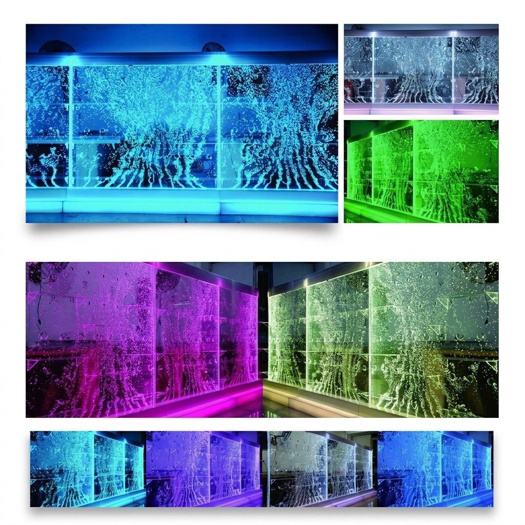 Led Wasser Wand Bar Regal Säule Wassersäulen Theke Regale Trennwand