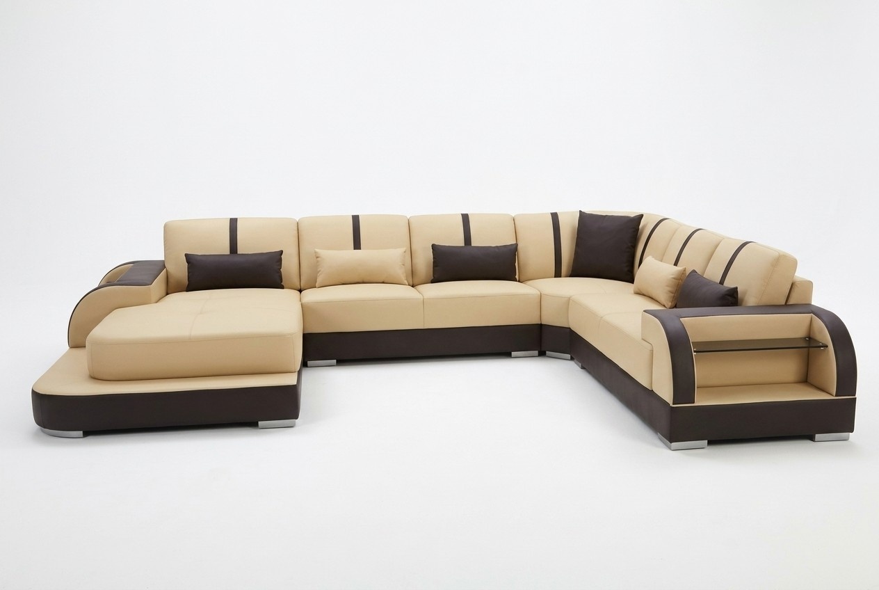 Leder Couch Polster Sitz Eck Garnitur Moderne Design Sofas