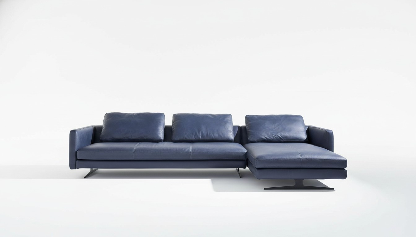 Leder Sofa Couch Eck Garnitur Wohn Zimmer Sitz Landschaft L Form