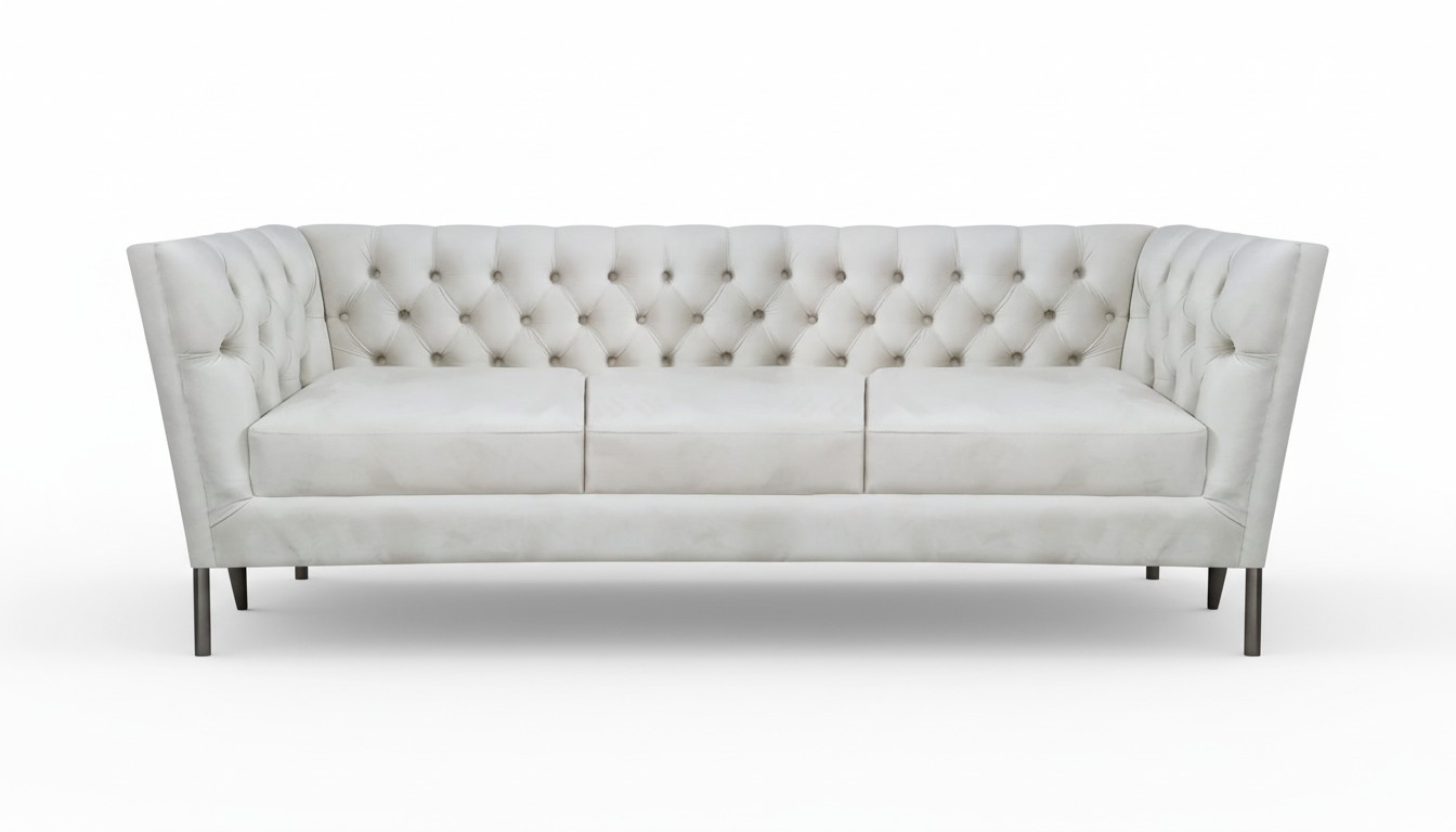 Leder Sofa Dreisitze Couch Wohnzimmer Polstermöbel Sitz Möbel Chesterfield