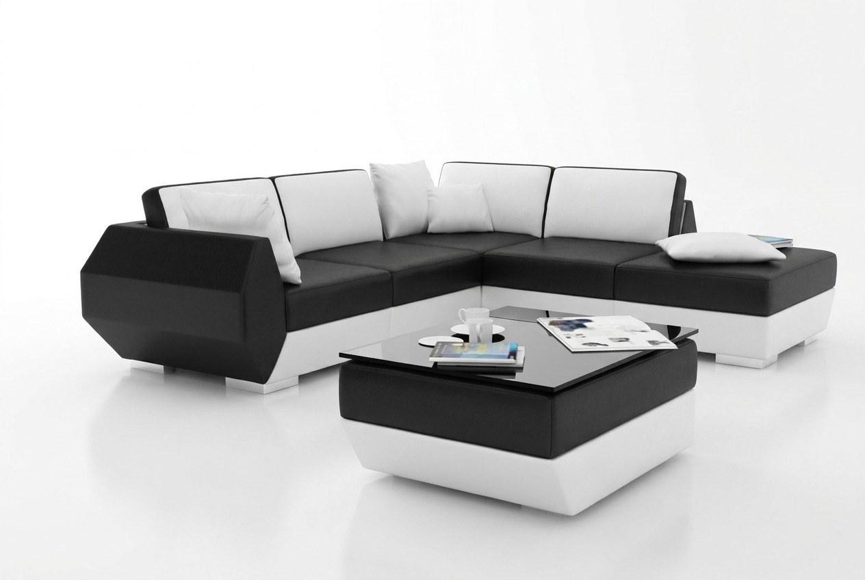 Ledersofa Couch Sofagarnitur Neu Ecksofa Eck Garnitur Dekor Modern Design