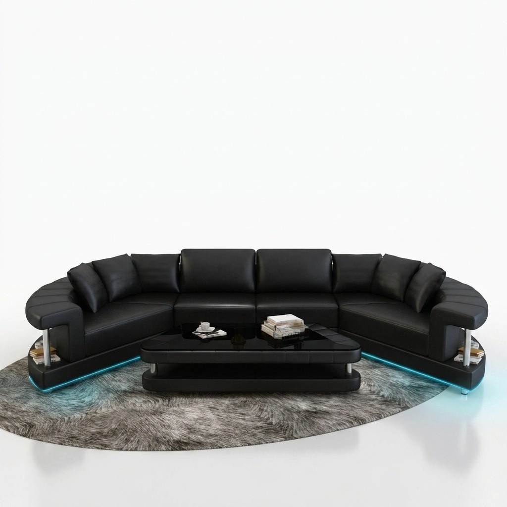 Halbrunde Wohnlandschaft Modell R7007E U-Form