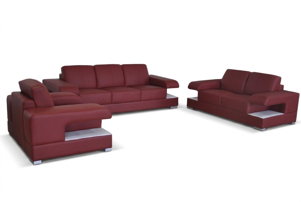 Design Ecksofa Couch Leder Polster Multifunktion Sofas Wohnlandschaft