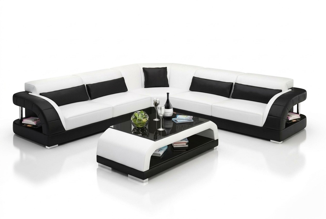 Ledersofa Design Wohnzimmer Couchen Günstige Polster Möbel Sitzgarnitur Sofa Neu