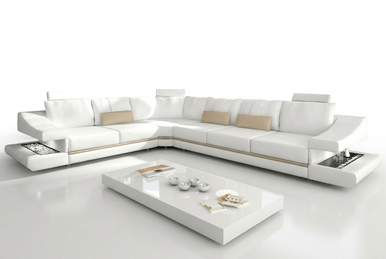 Ledersofa Ecksofa Couch Designer Polster Eckgarnitur Sofa Couchen Sofas