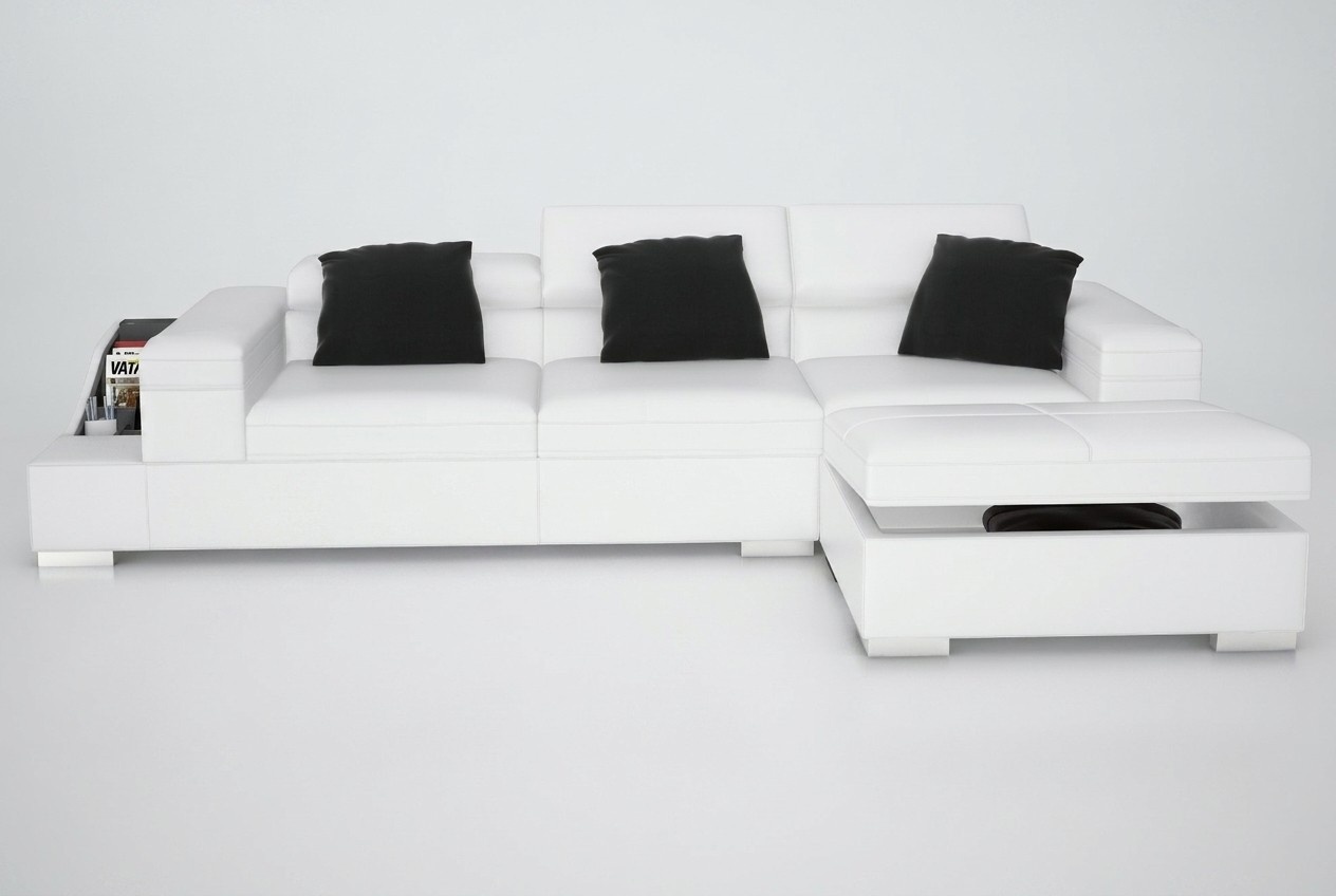 Ledersofa Sofa mit USB Wohnlandschaft Ecksofa Eck Garnitur Design Modern K5006D
