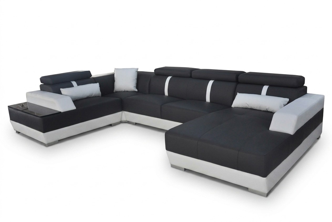 Ledersofa Wohnlandschaft Eck Garnitur Design Modern Sofa UForm