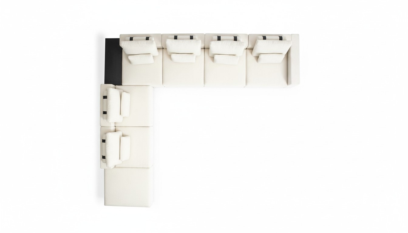 Loungemöbel-Set Wohnzimmer Beige Polstersofa Couchgarnitur Möbel Neu