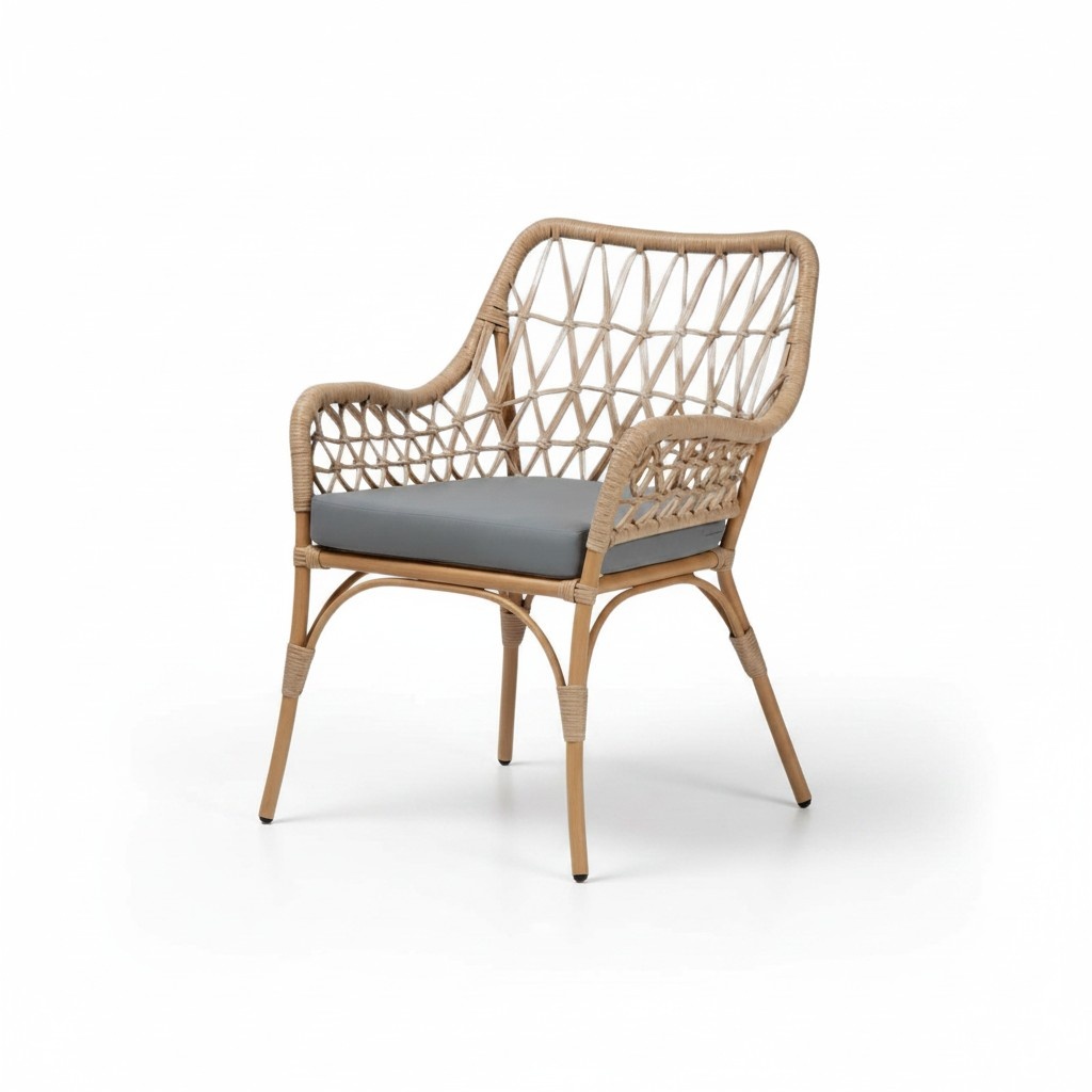 Luxuriöse Hochwertig Moderne Gartenmöbel Rattan Luxus Farbe Braun Sessel