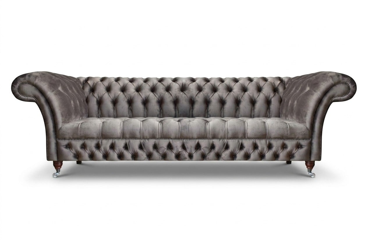 Luxuriöse Sofa Dreisitzer Couch Designer Möbel Moderne Stil Chesterfield